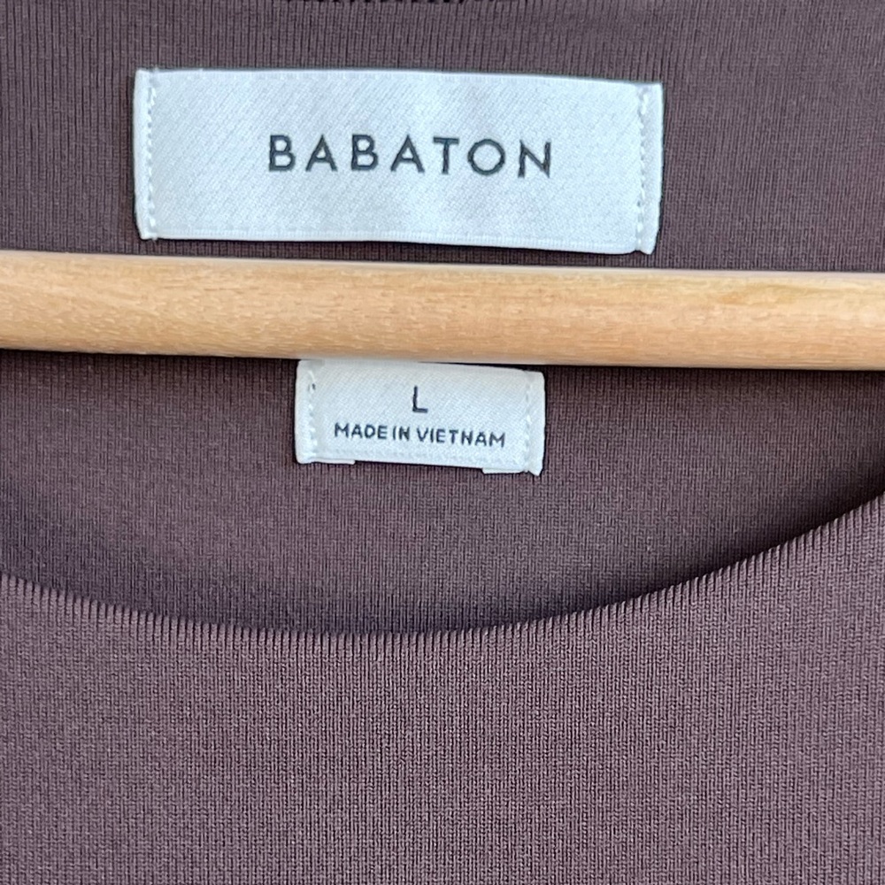 Babaton Contour Ruched Mini Brown Dress Size L - Picture 8 of 11